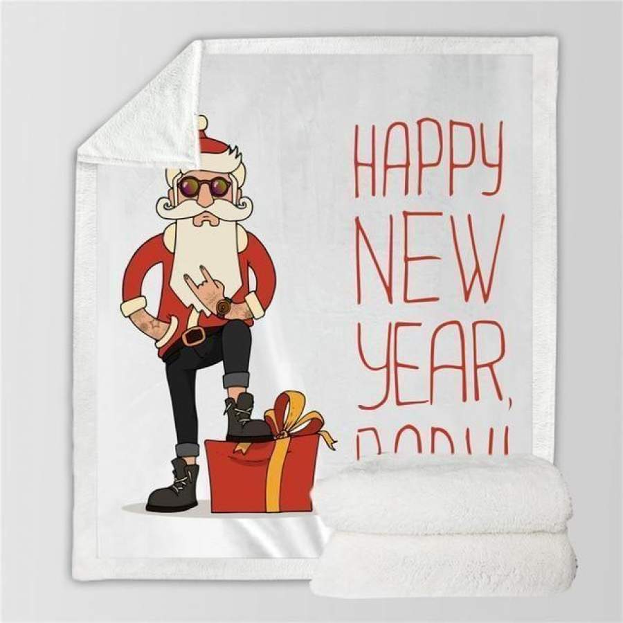 X-Mas Santa Standing In Present Blanket Christmas Decoration Ideas Christmas Gift Ideas