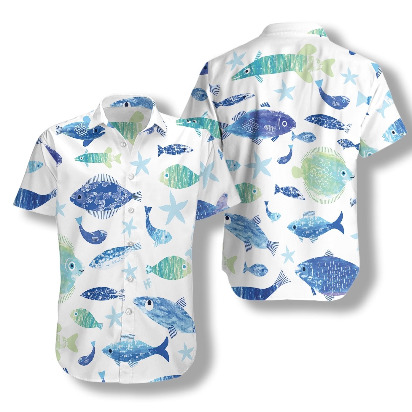 Blue Fish Hawaii Shirt For Men Women Adult Ha110279