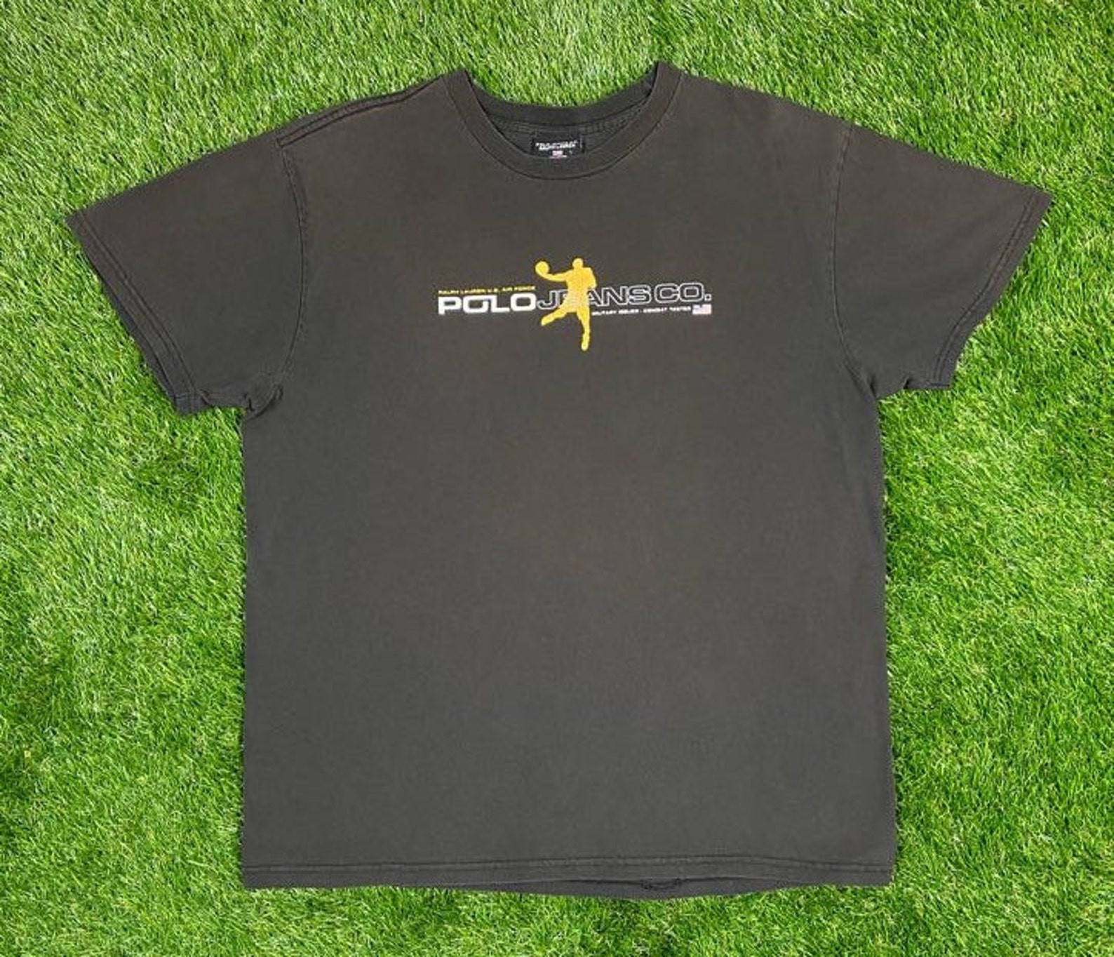 Vintage Usa Polo Sport Ralph Lauren T Shirt Quality 90S L Rl American Apparel Bear Basketball