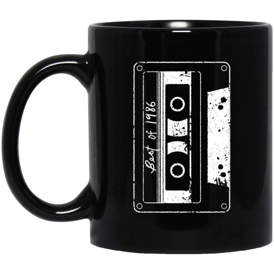 Vintage Best Of 1986 T 80s Tape Cassette Funny Dj_2575 Coffee Mug