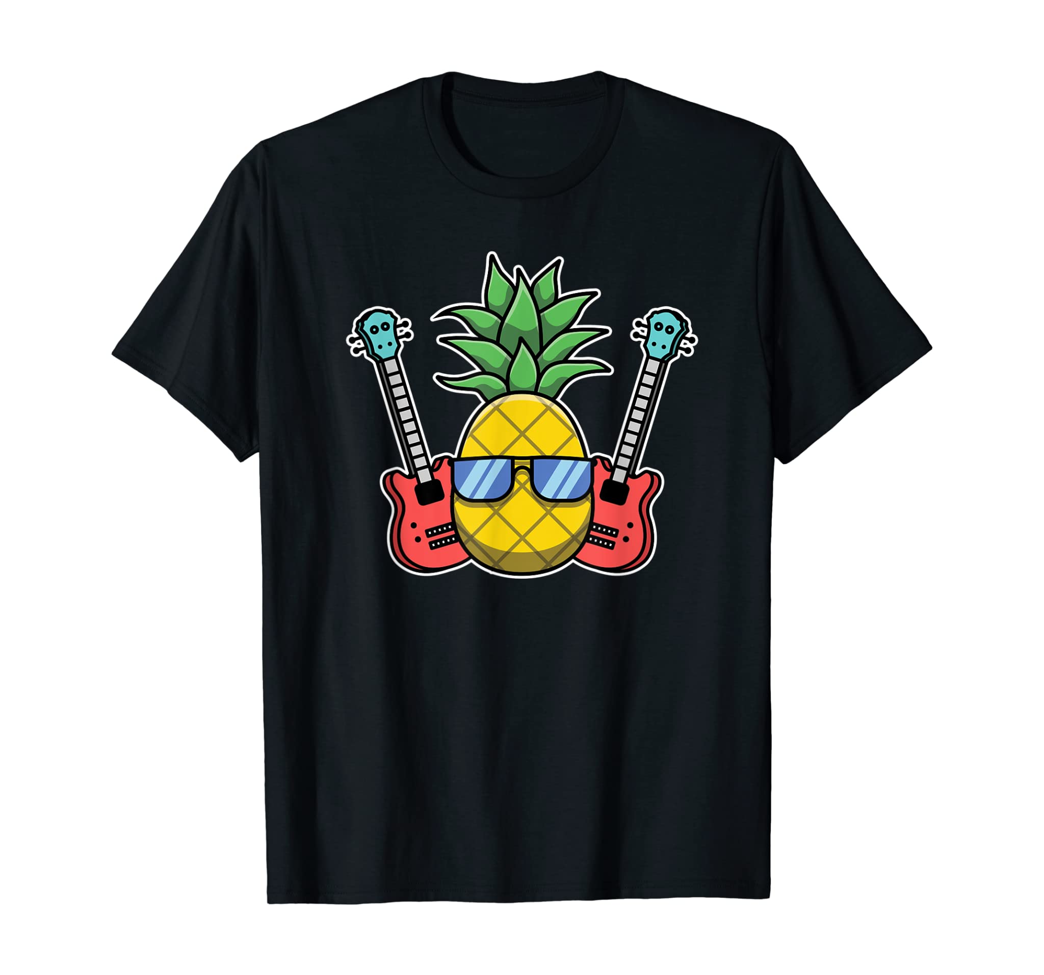 Pineapple Aloha Beaches Hawaii Bass Guitar Gift – Bassist T-Shirt