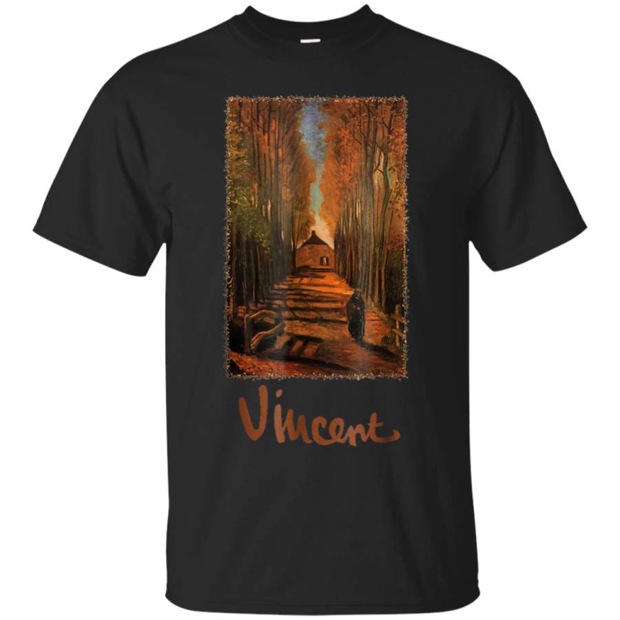 AGR Avenue of Poplars in Autumn by Vincent van Gogh Tee Shirt