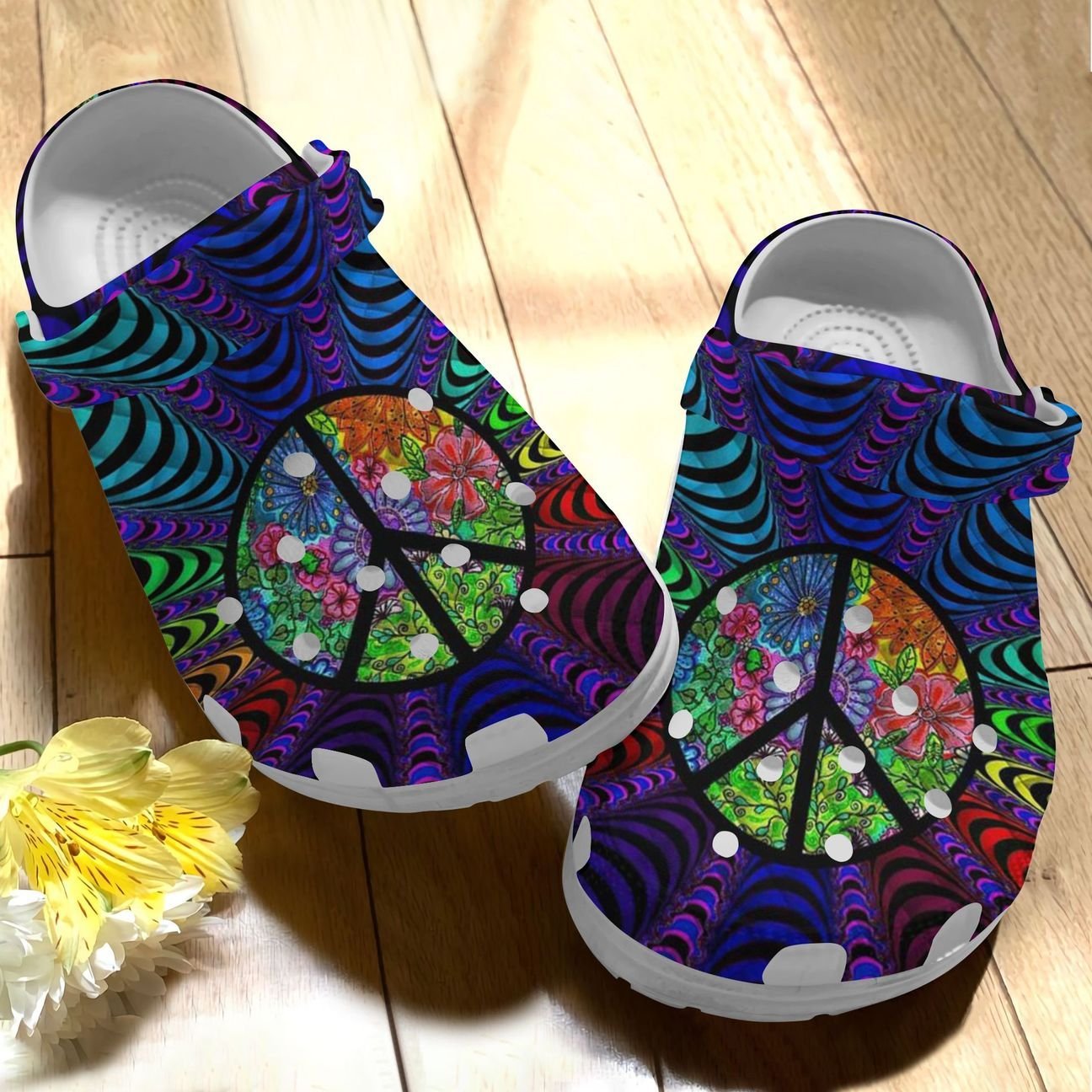 Hippie Personalize Clog, Custom Name, Text, Fashion Style For Women, Men, Kid, Print 3D Hippie Lover 85