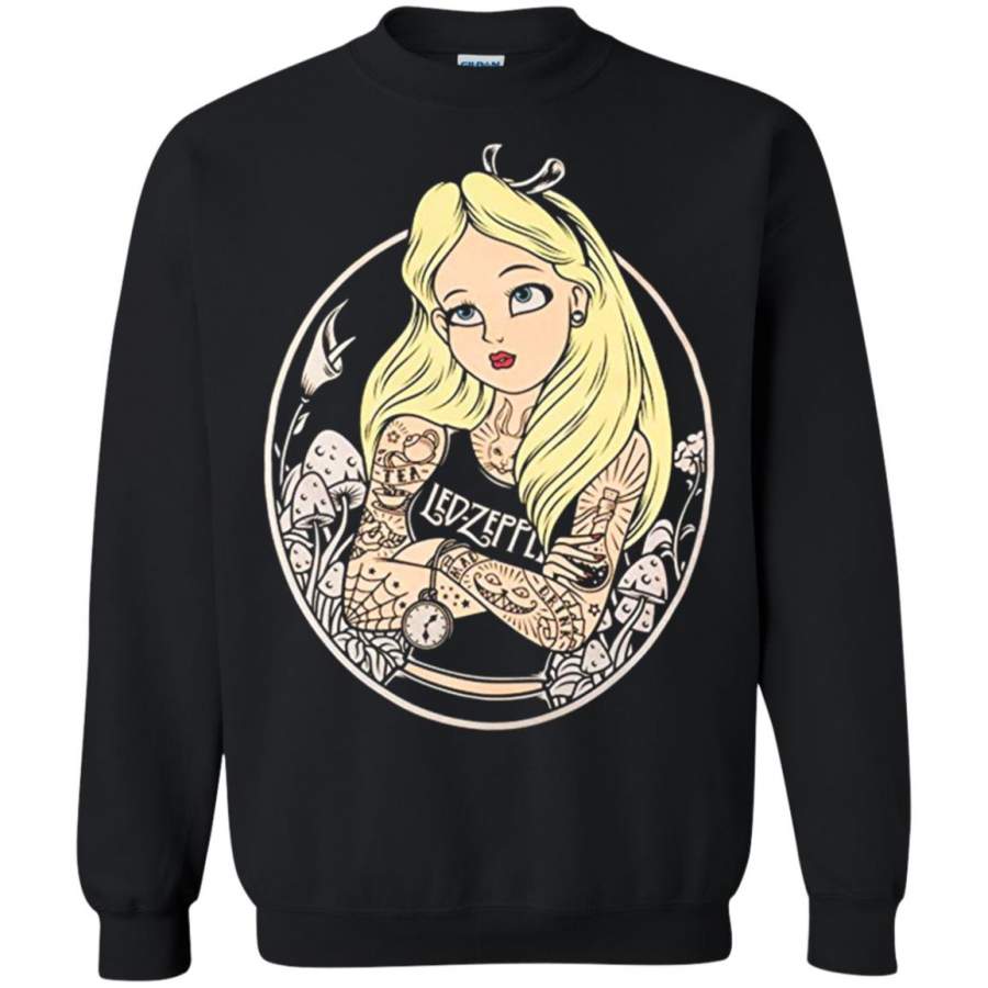 Alice in Wonderland Tattoos Led Zeppelin Sweatshirt – Moano Store