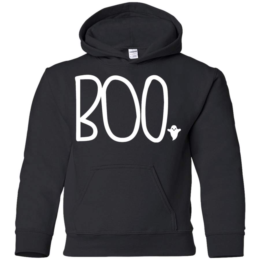 Boo, hip Halloween Youth Pullover Hoodie