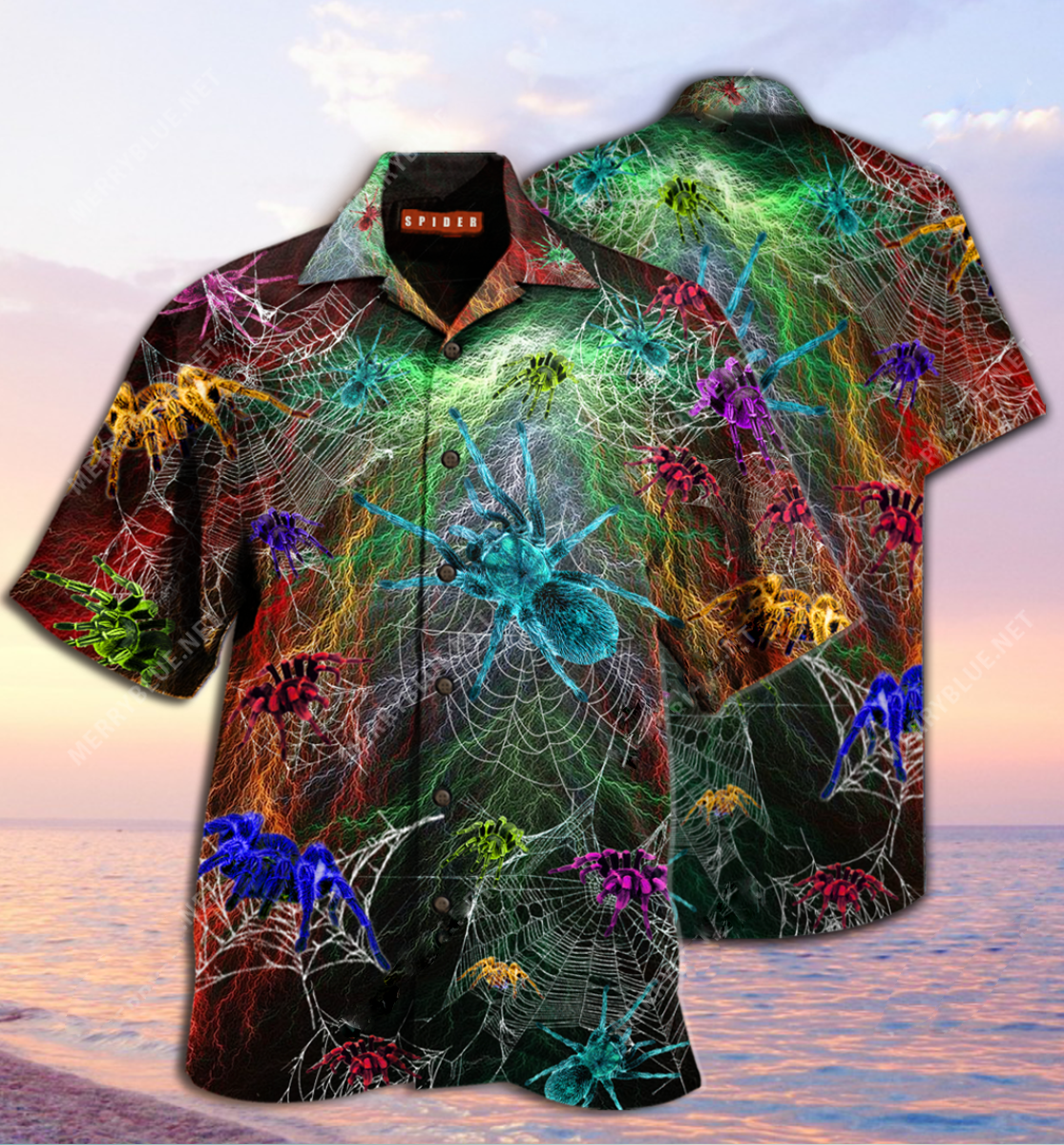 Amazing Tarantula Colorful Hawaiian Shirt Ha65322