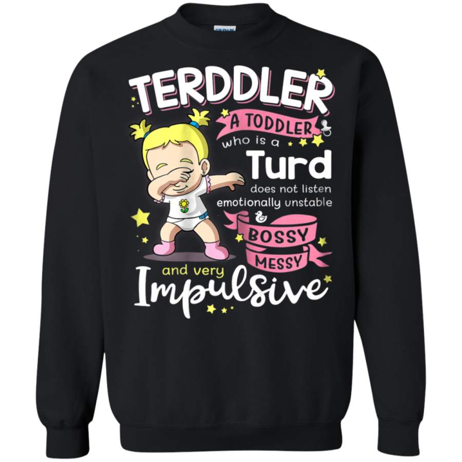 AGR Terddler A Toddler Who Is A Turd Toddlers Gift Sweatshirt