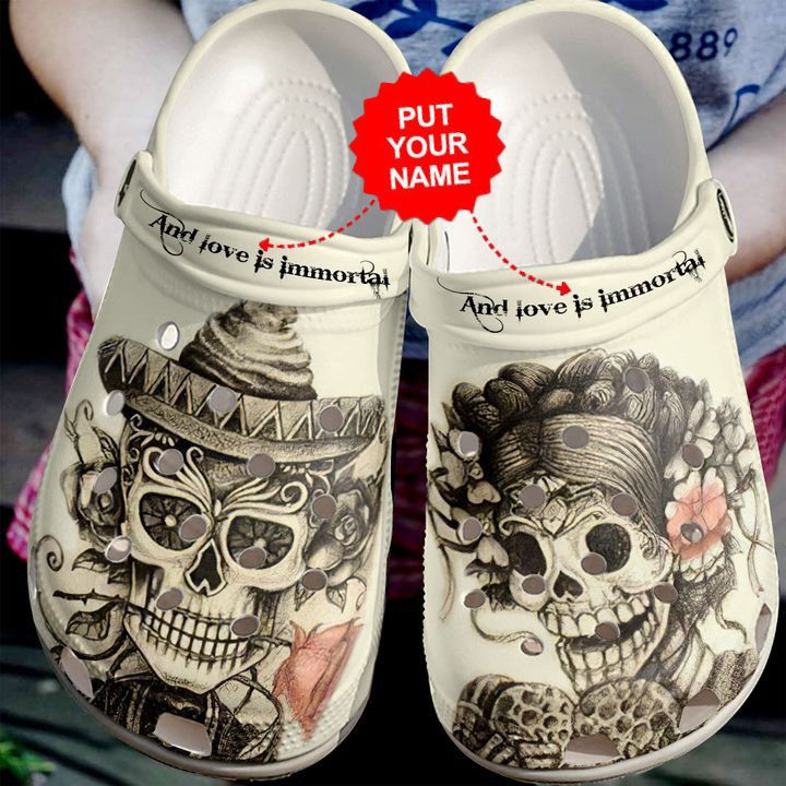 Skull – Skull Love Is Immortal Clog Shoes For Men And Women