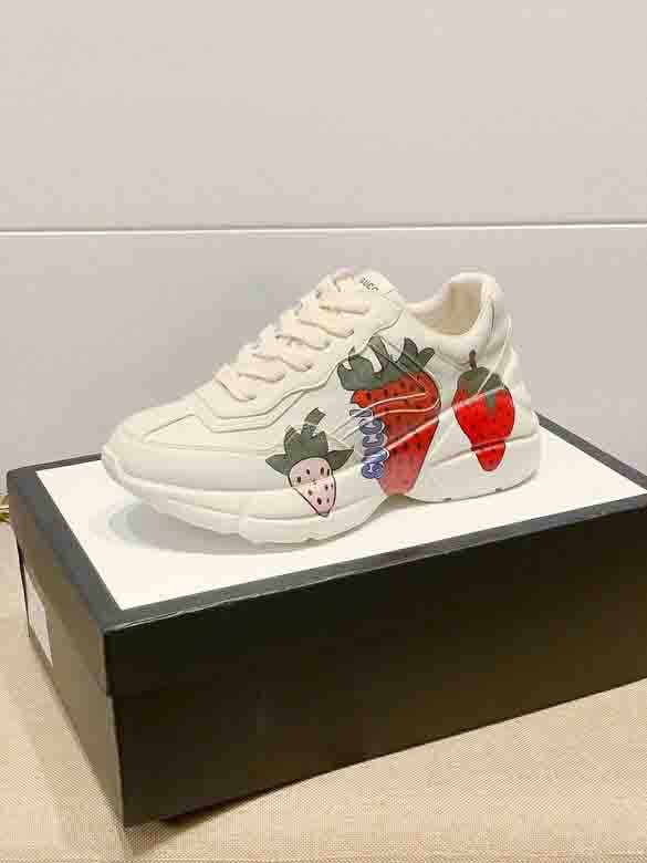 Gucci Rhyton Strawberry Print Shoes Sneakers SNK168847896