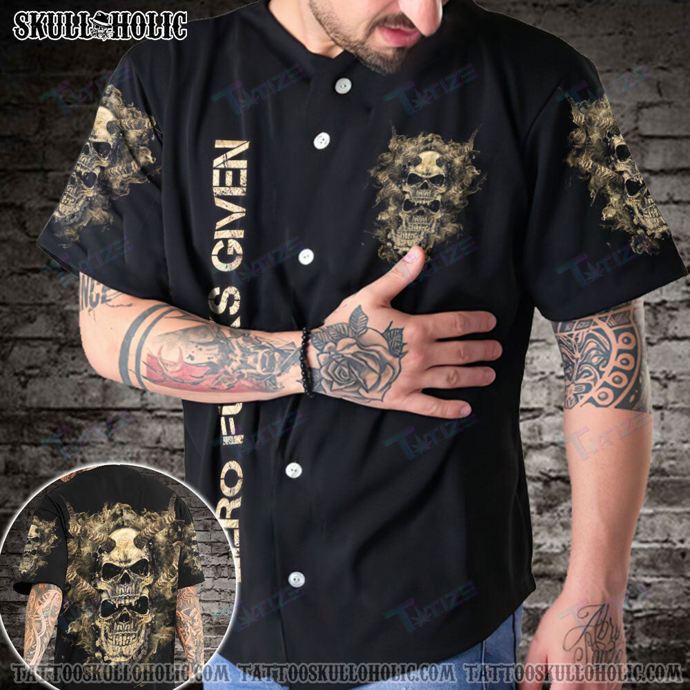 Zero F Given Vampire Skull Baseball Jersey Baseball Shirt