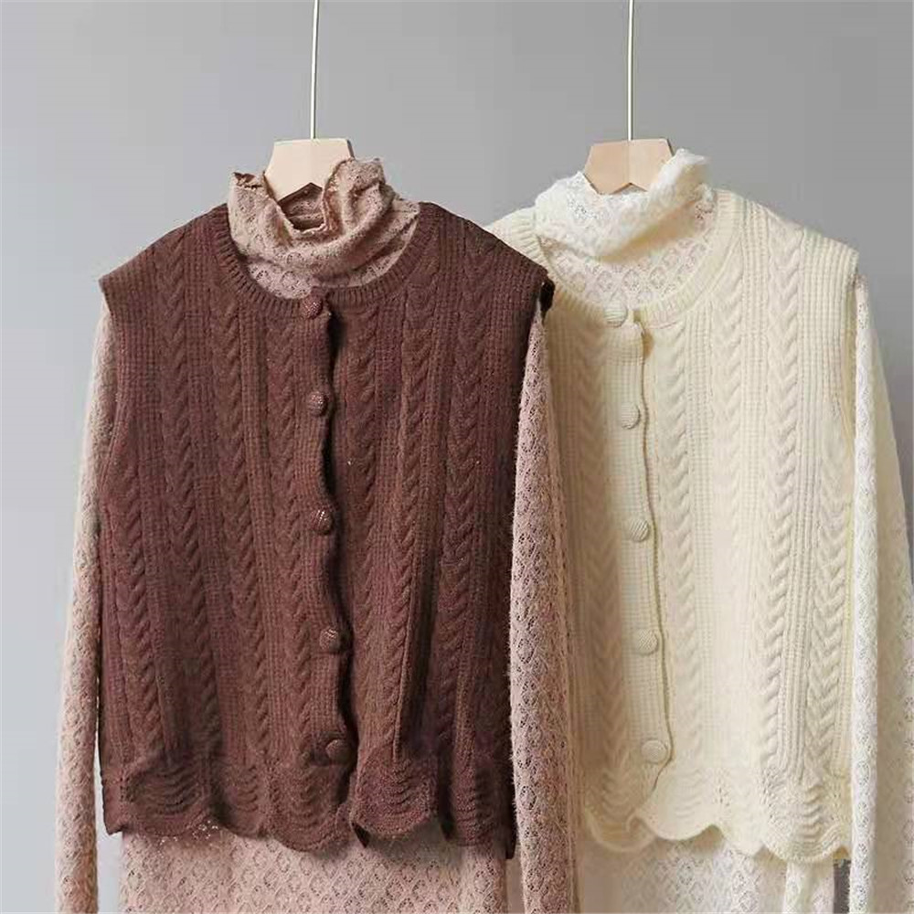 Women Lovely Spring Japanese Style All-match Preppy Korean Girls Clothes Knitting Jumper Holiday Outerwear Fall Sweater Vest alx