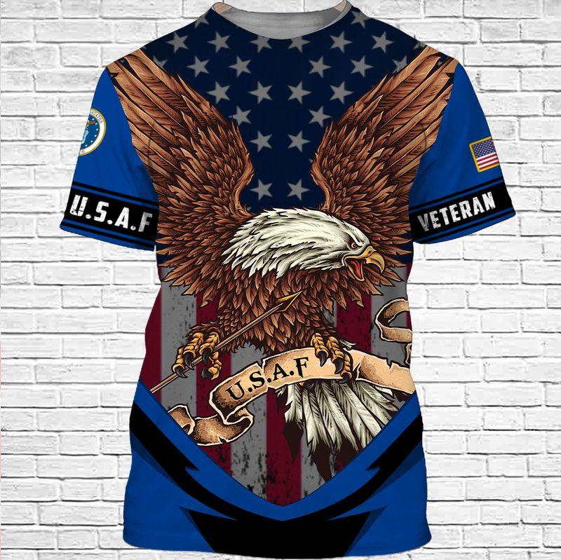 BeKingArt 3D Veteran Military USAF Veteran Eagle On Air Force ...