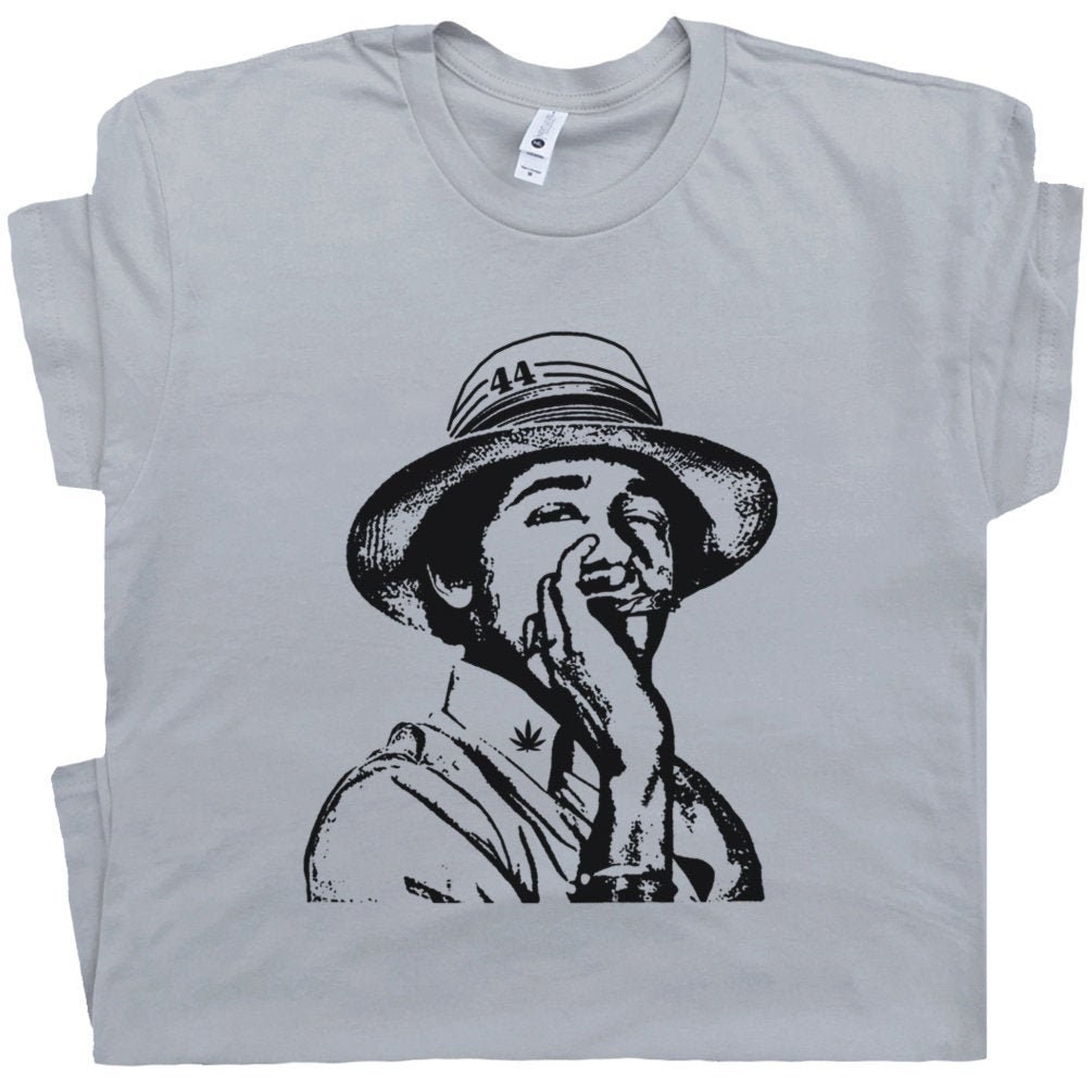 Marijuana T Shirt Barack Obama Smoking Weed T Shirt Funny Stoner Tee Shirt Cannabis 420 Graphic T Shirt Pot Leaf Reefer Madness Legalize It