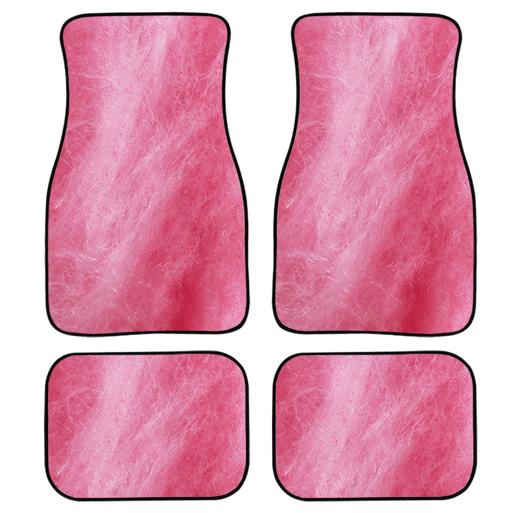 Pink Cotton Candy Print Front And Back Car Floor Mats