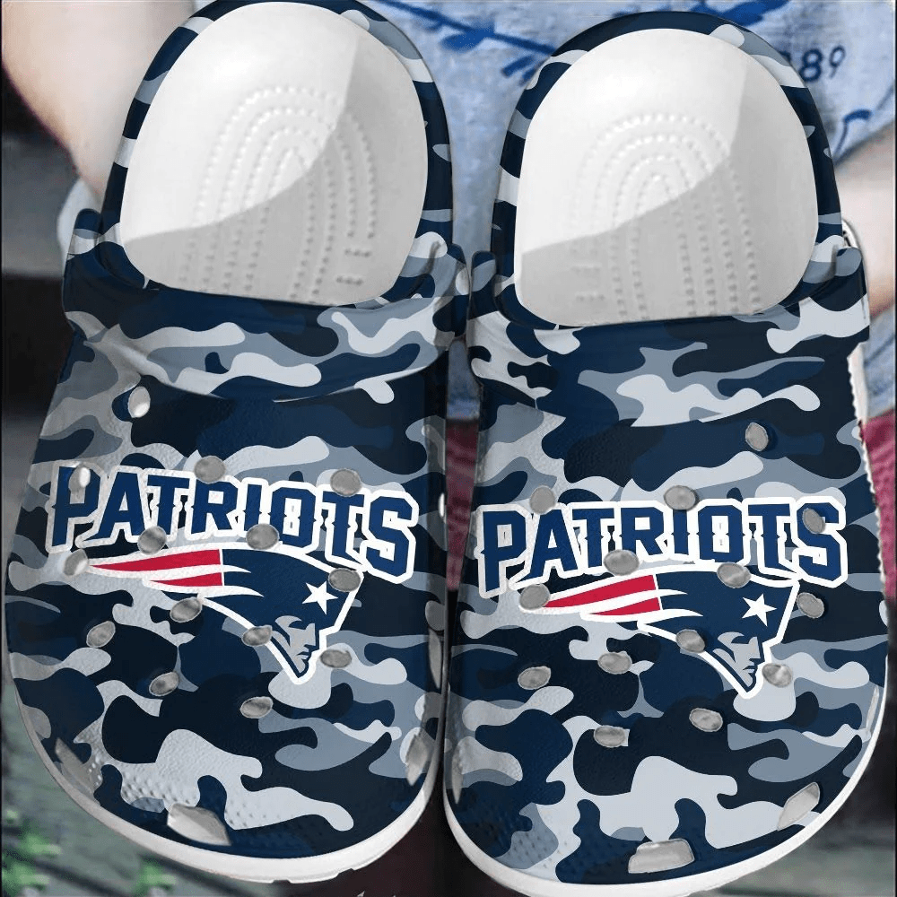 NFL Patriots Football Crocss Clogs Crocband Shoes Comfortable For Men Women