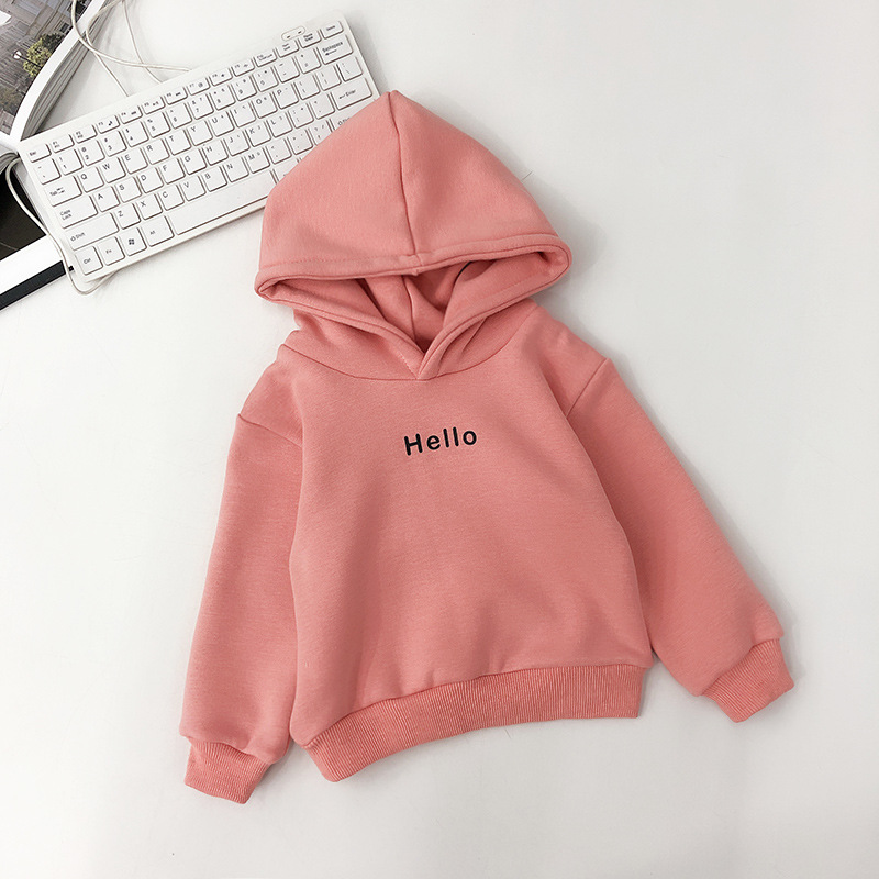 Autumn Kids Girls Clothes Baby Hoodies Coats Fashion Boys Long Sleeve Hoody Sweatshirts Baby Letter Print Warm Outfits Tops alx