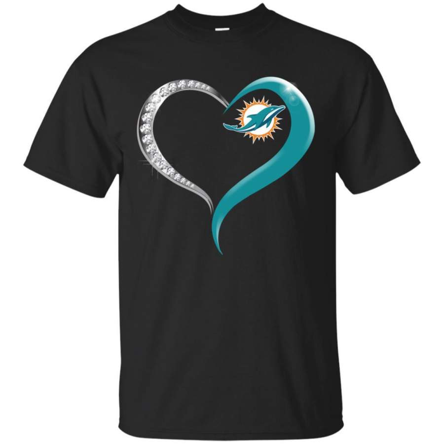 AGR Miami Dolphins in Diamond Heart Shirt