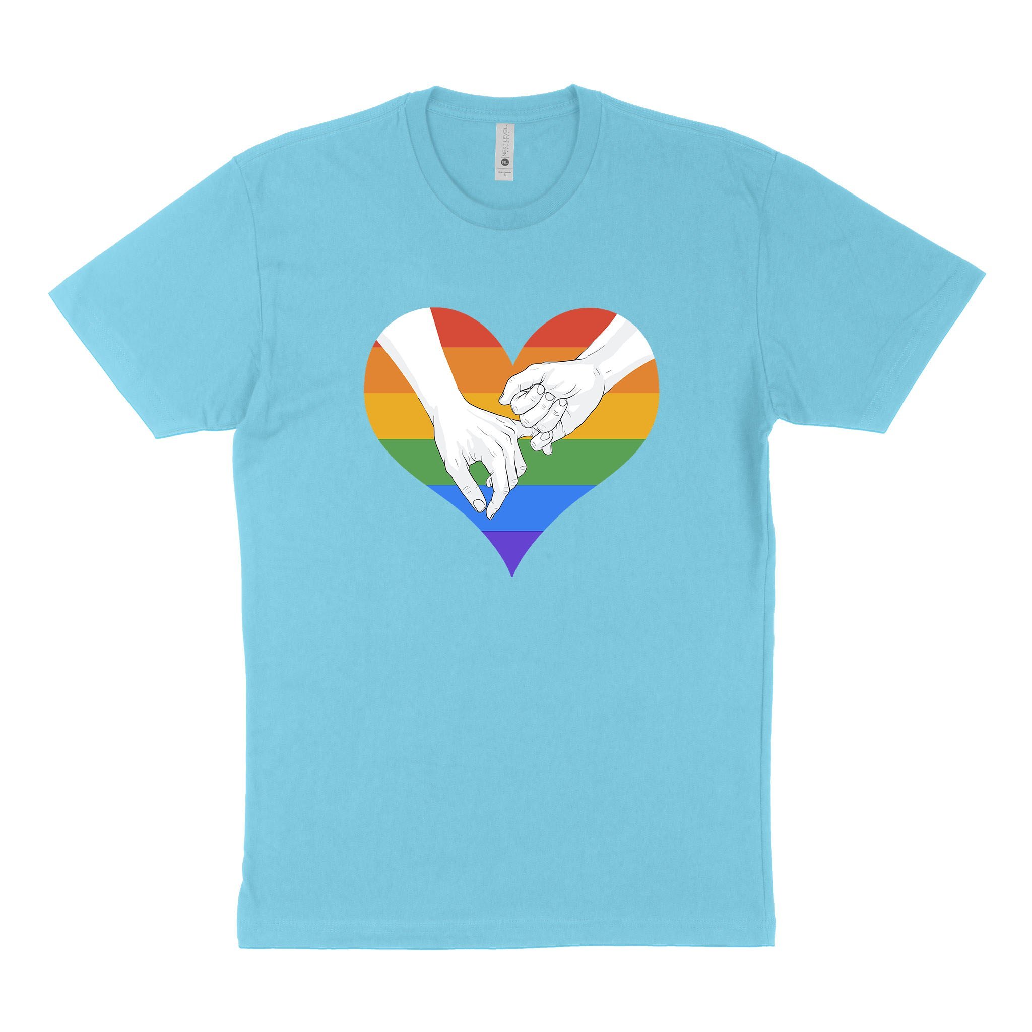 LGBT Unisex’s Graphic Tees, LGBT Fashion Designs, Graphic Unisex T-Shirt, Husband Wife Personalized Gifts, LGBT Heart Next Level 3600 Unisex T-Shirt