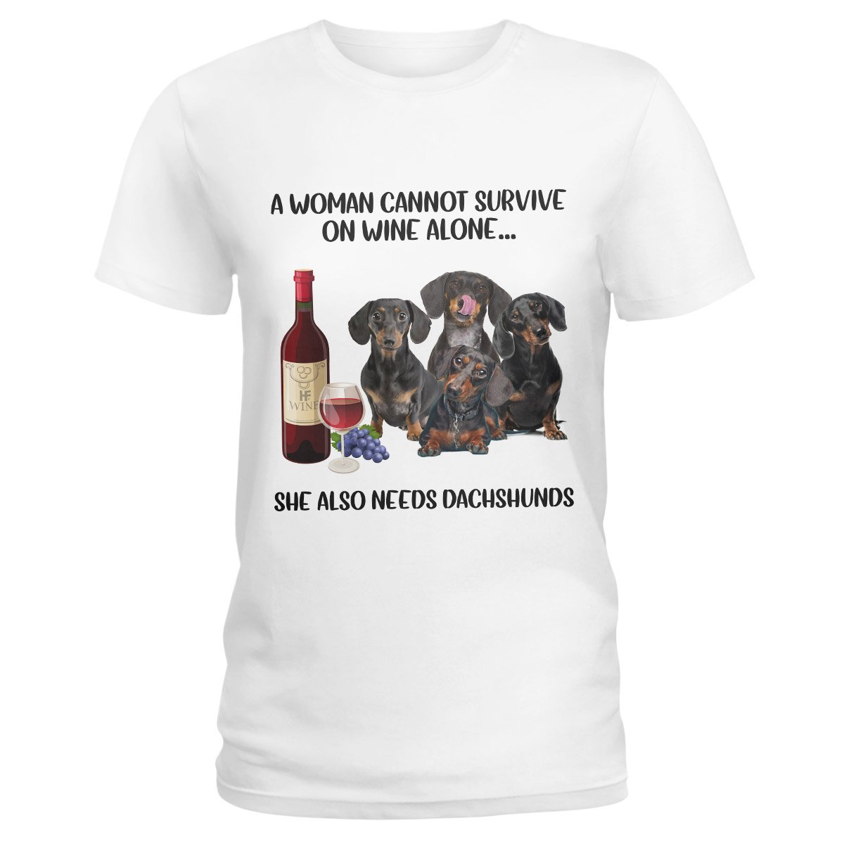 Dachshund Lovers Shirt 11 Ez01 1009 Ladies T-Shirt