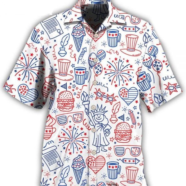 Of July Cool Art Us Independence Day Hawaii Shirt Ha13057