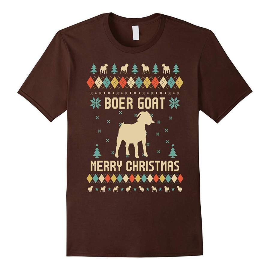 Boer Goat Christmas T-shirt, Sweater Vintage Retro T-shirt