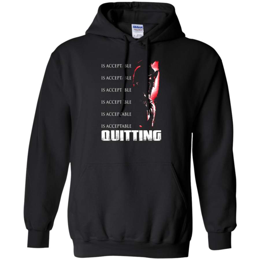 AGR Crawling Falling Puking Blood Sweat Pain Is Acceptable Spartan Hoodie