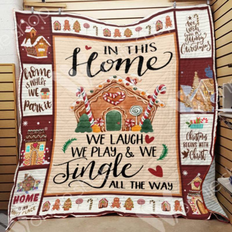 Gingerbread House Blanket SEP2401 73O43