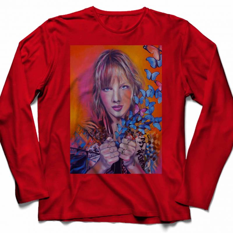 Taylor Swift Butterfly Art Unisex Long Sleeve T-Shirt Tee