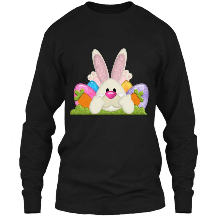 Cute Easter Shirt Funny Easter Shirt Easter Bunny Shirt Egg LS Ultra Cotton Tshirt