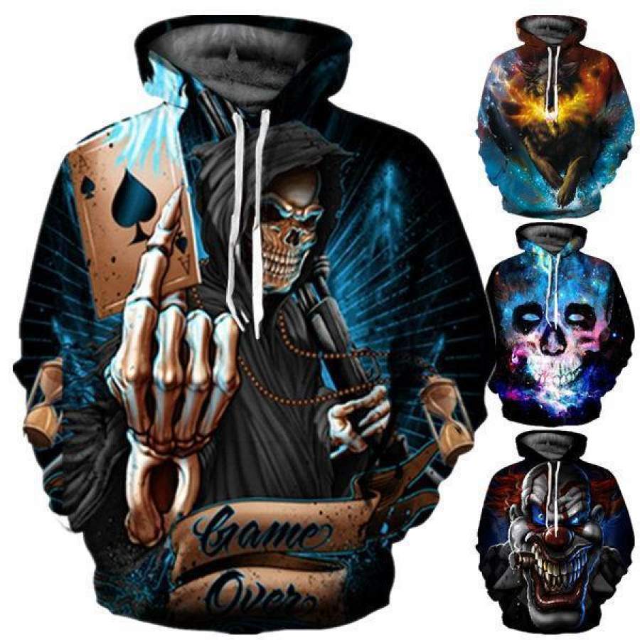 3D Printed Men’s and Women’s Halloween Hoodie – 3D All Over Printed – VF189