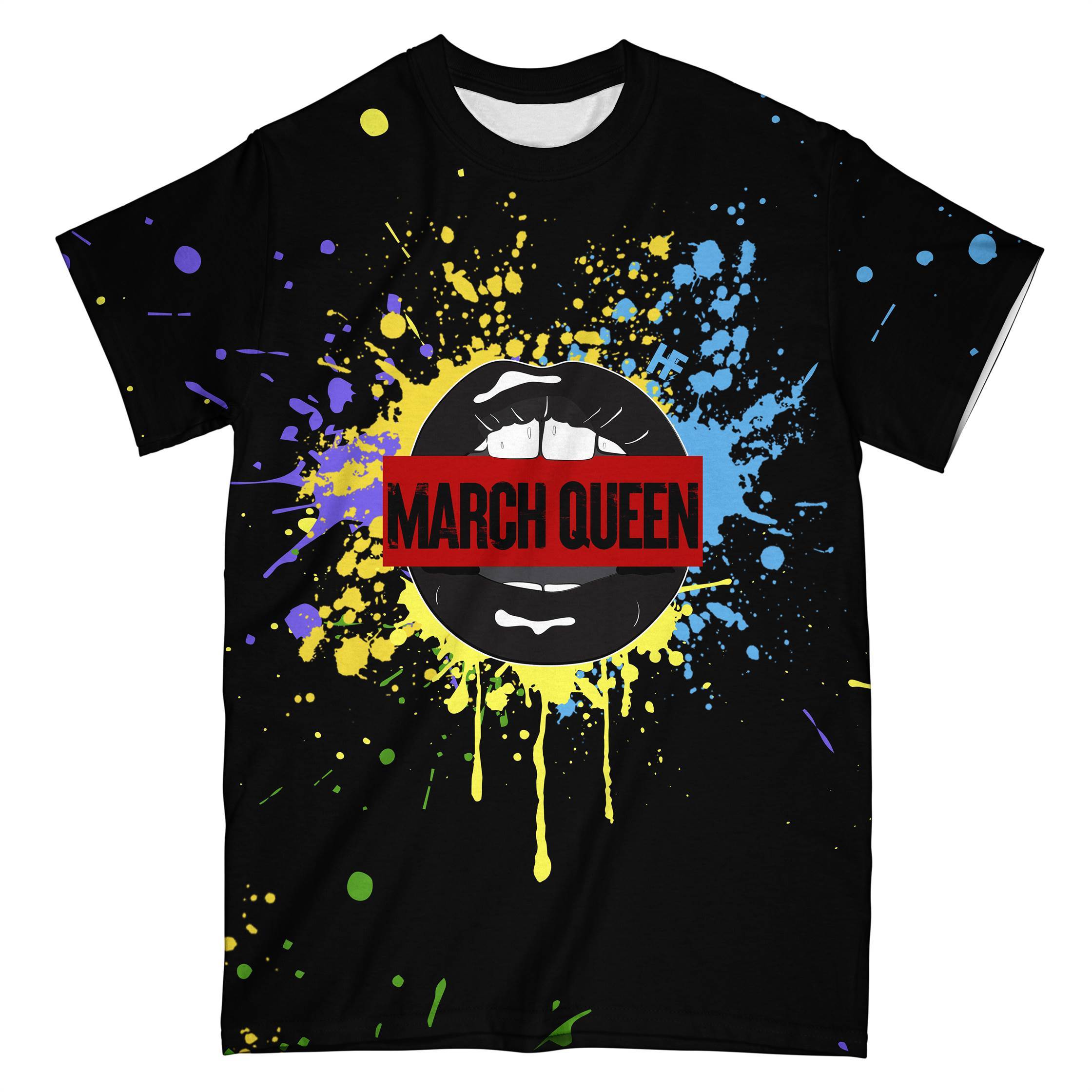 March Black Queen Ez13 3006 All Over T-Shirt