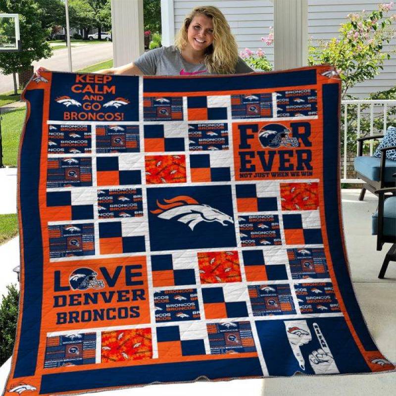 Denver Broncos Quilt Blanket 02