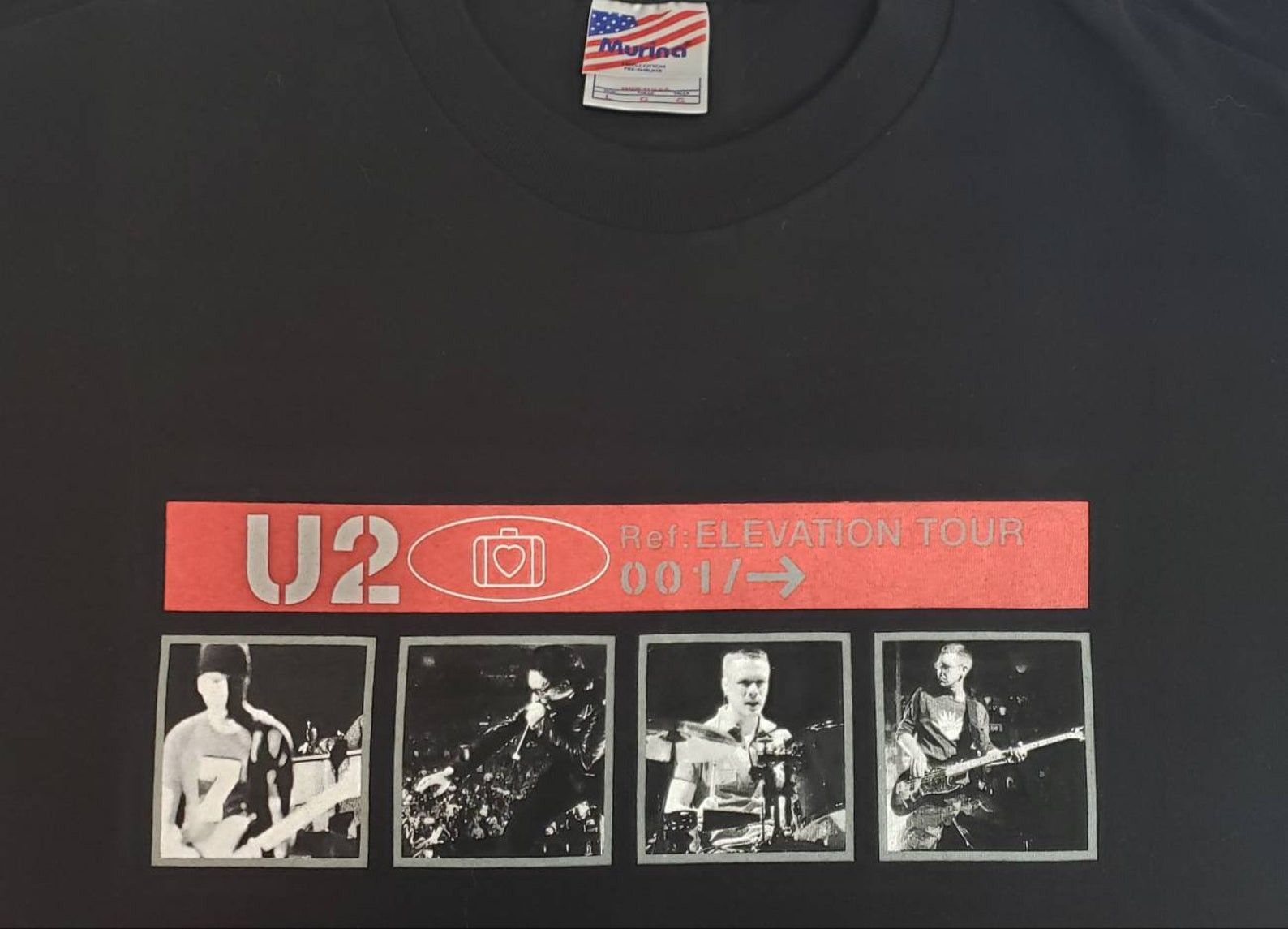 Vintage U2 Elevation Tour Concert Tour T Shirt Murina 2001