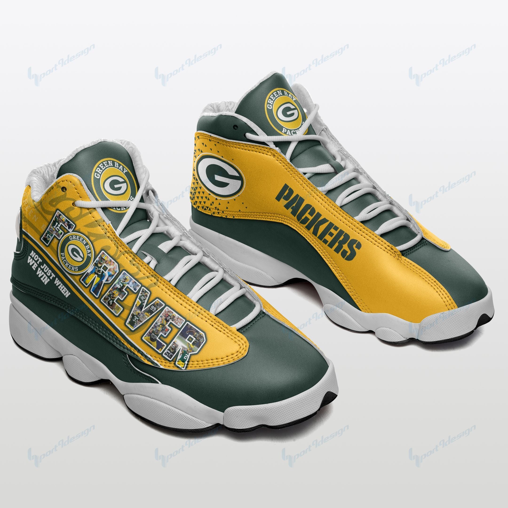 Green Bay Packers Jd13 Shoes Custom 803