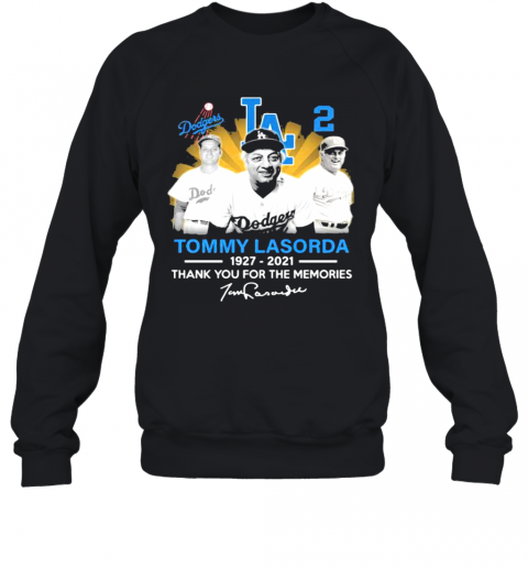 Tommy Lasorda 1927 2021 Signature Los Angeles Dodgers Legend Sweatshirt