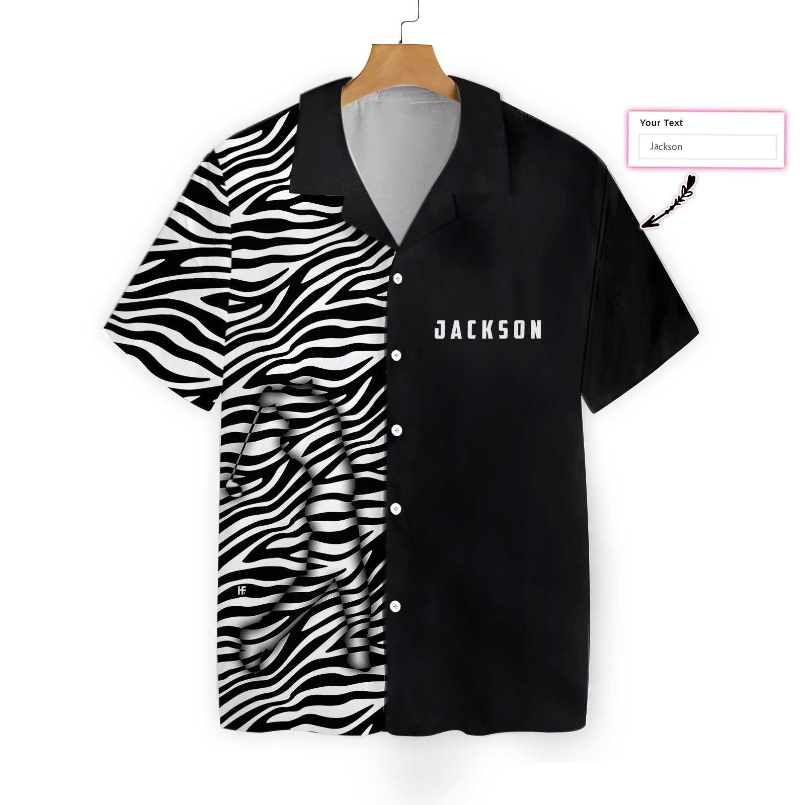 Personalized Golfer Zebra Pattern Golf 0801 Custom Hawaii Shirt Ha56687