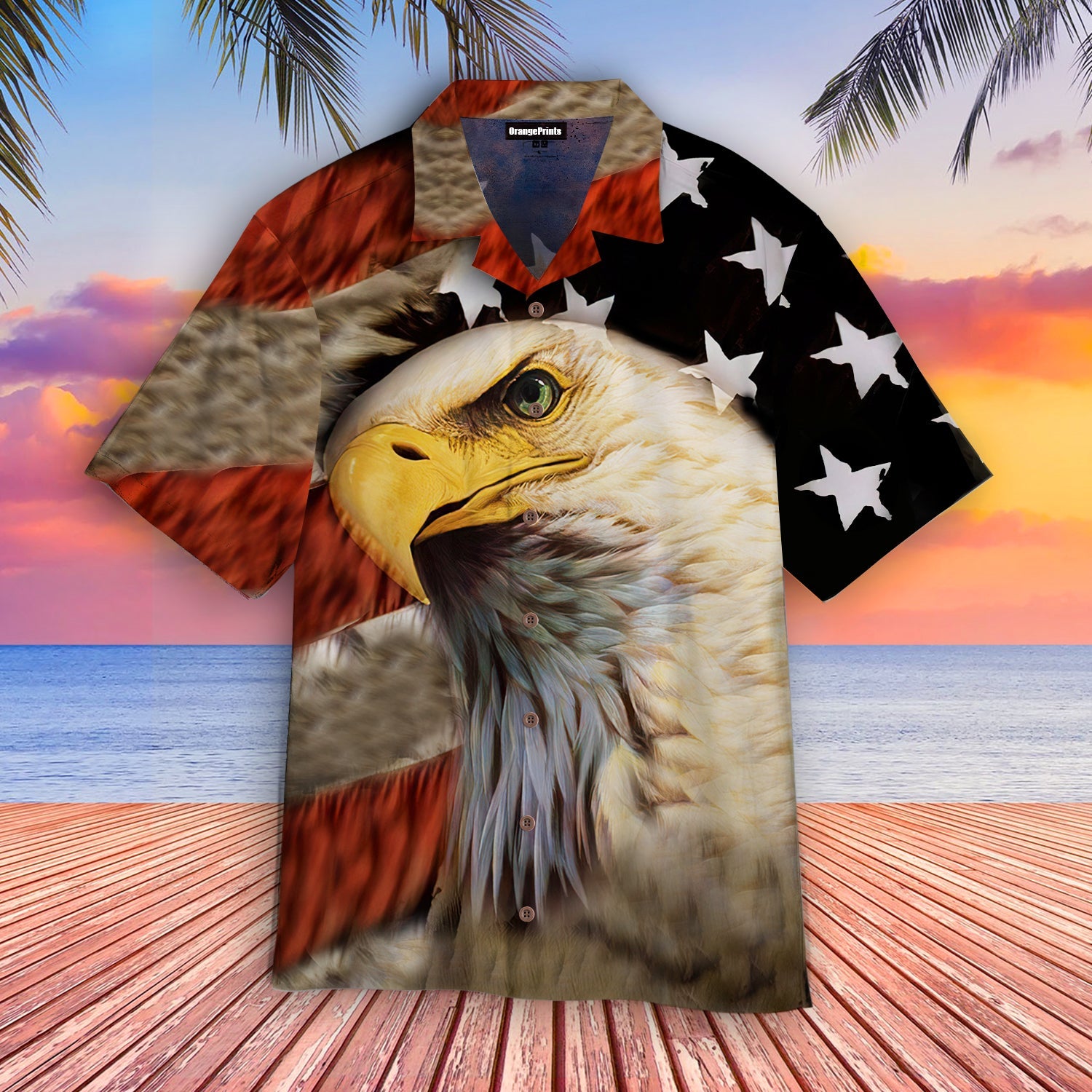 Eagle Patriot American Flag Hawaii Shirt For Men Women Adult Ha65882