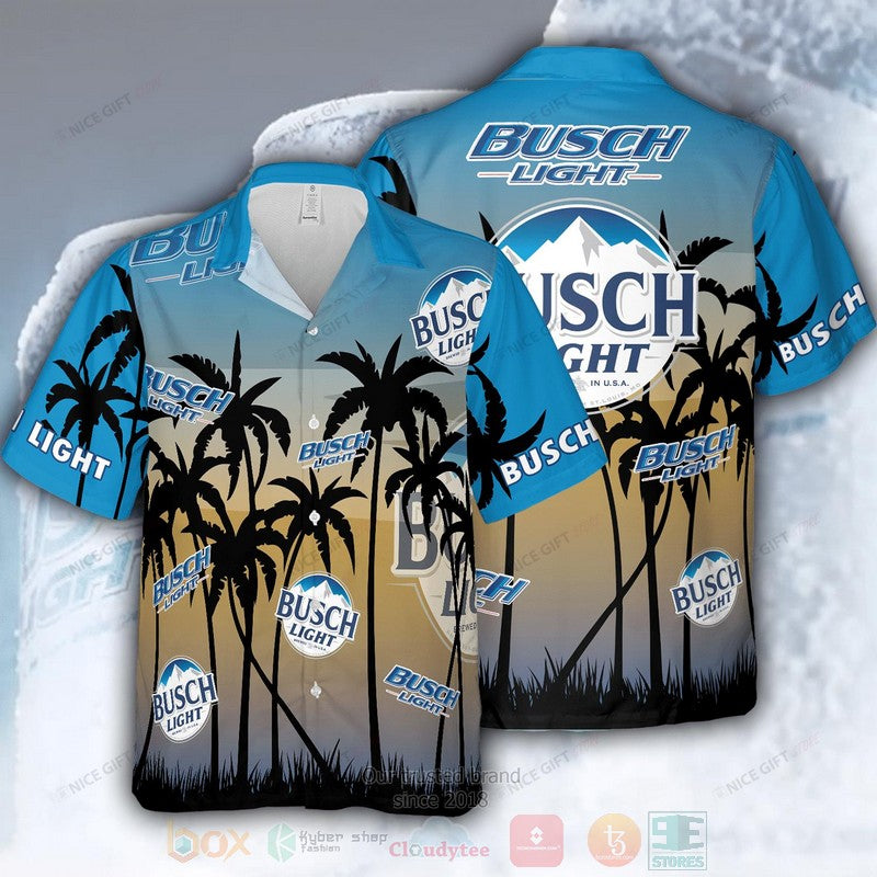 Busch Light Palm Tree Hawaii Shirt Ha60362