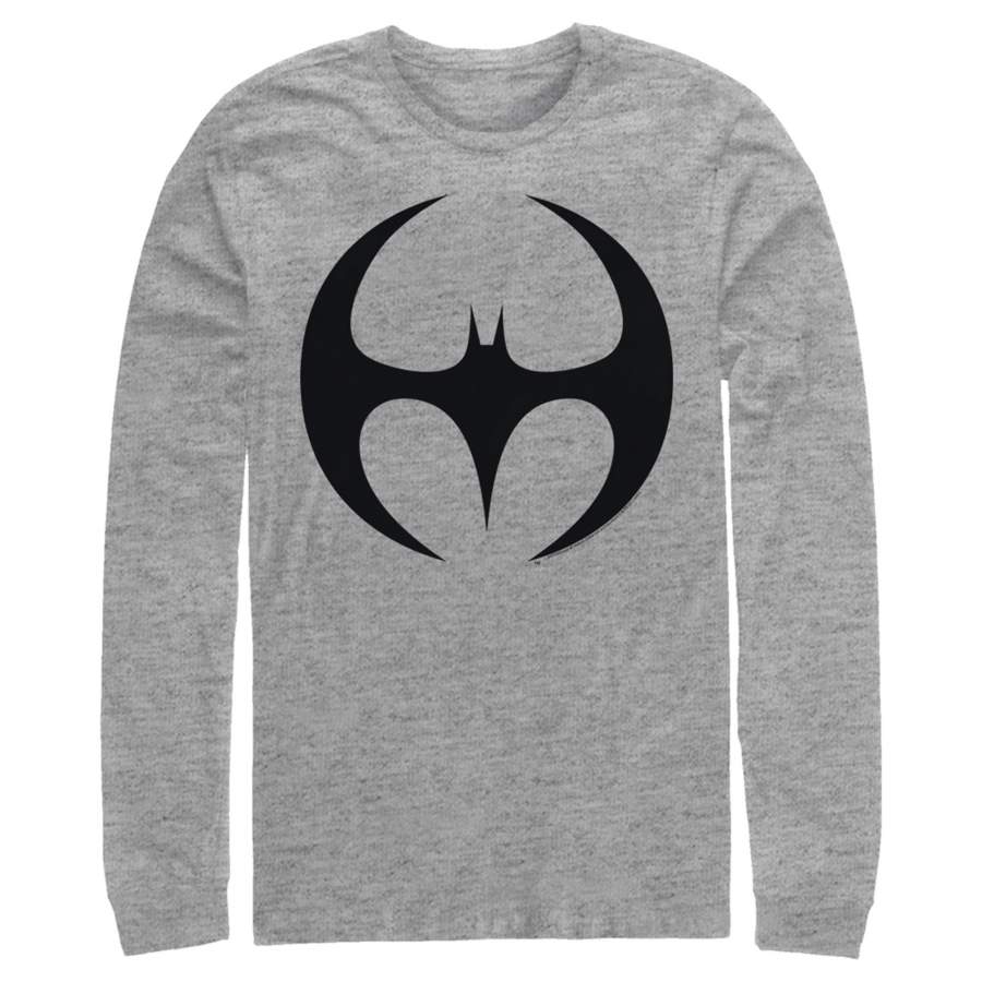 Batman Men’s Logo Modern Wing Curve  Long Sleeve Shirt