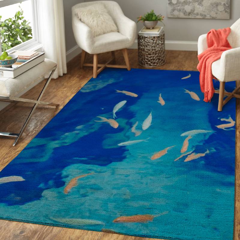 Swimming in the Ocean – Animals Area Rug Carpet