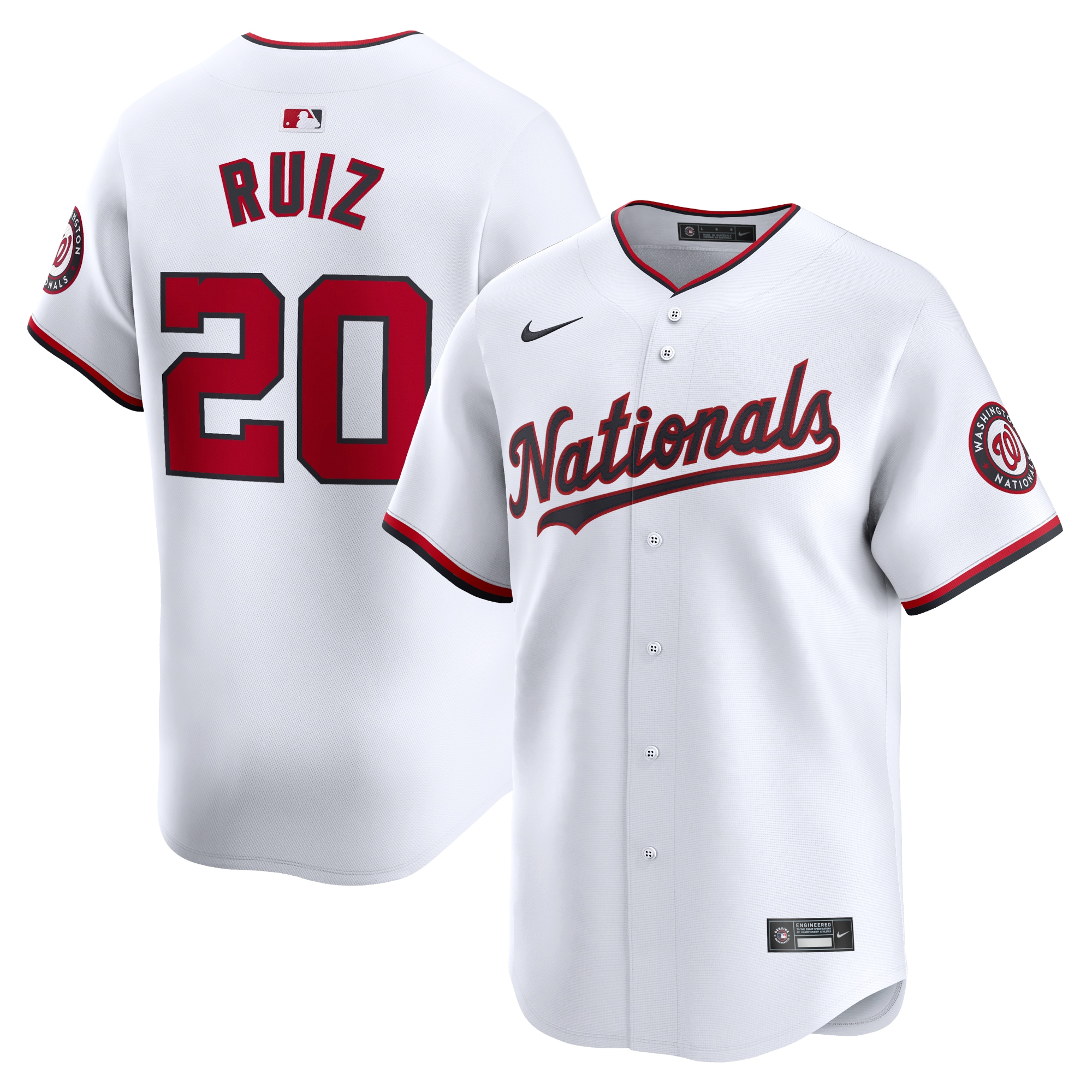 Keibert Ruiz Washington Nationals Home Limited Player Jersey – White