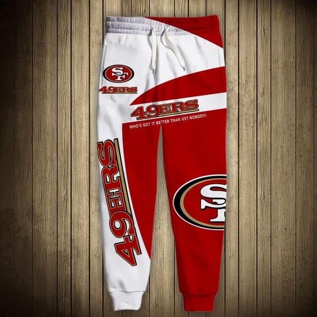 Men’S San Francisco 49Ers Sweatpants Printed 3D