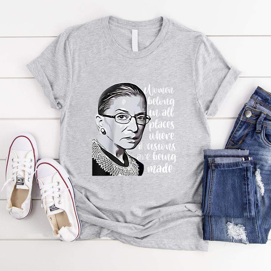 Vintage Ruth Bader Ginsburg RBG gift for women or youth Raglan Baseball Tee  T-Shirt