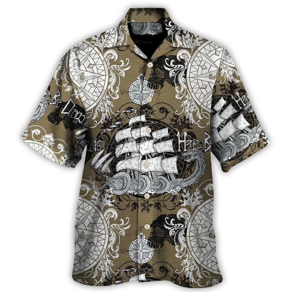 Dragon Old Ship Vintage Anchor Sea Life Hawaii Shirt Ha84269