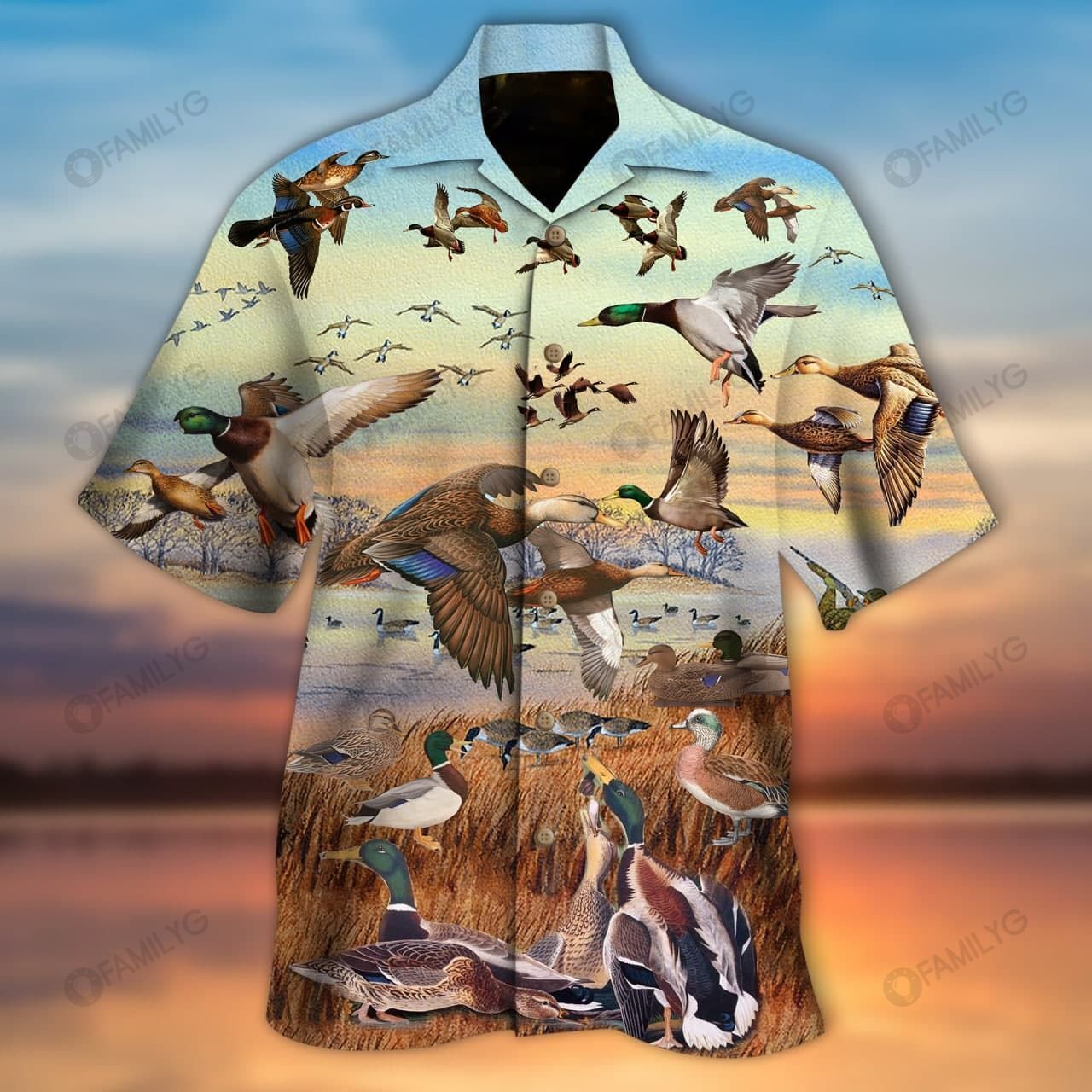 Duck Hunting Shirts – Make A Duck Bling Hunting Gear Before Action – Hunting Hawaiian Shirt Summer Hawaiian For Men, Women, Couple