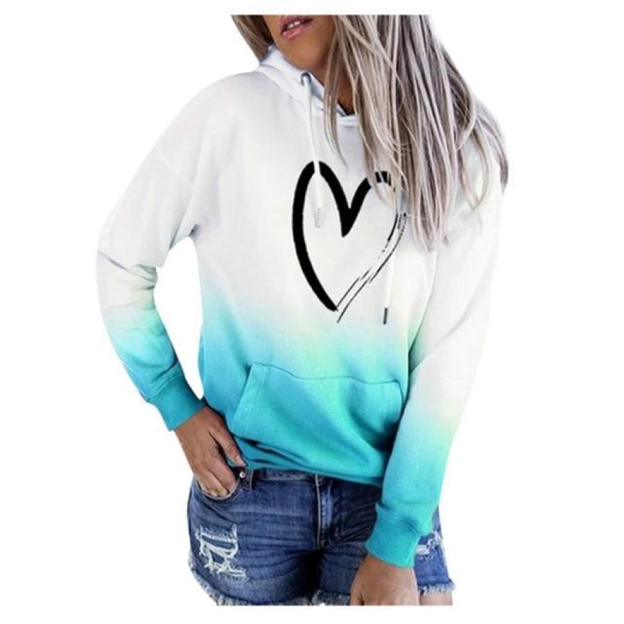 Women Hoodies Sweatshirts Love Symbol