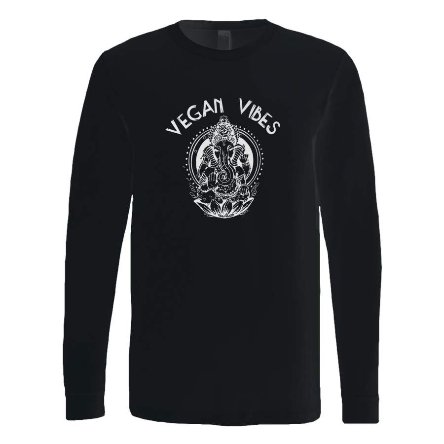 Vegan Vibes Vegan Plant Eater Animal Rights Long Sleeve T-Shirt