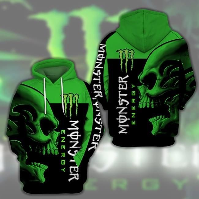 Monster Energy Drink Logo With Skull 3D T Shirt Hoodie Sweater 3D Hoodie Sweater Tshirt