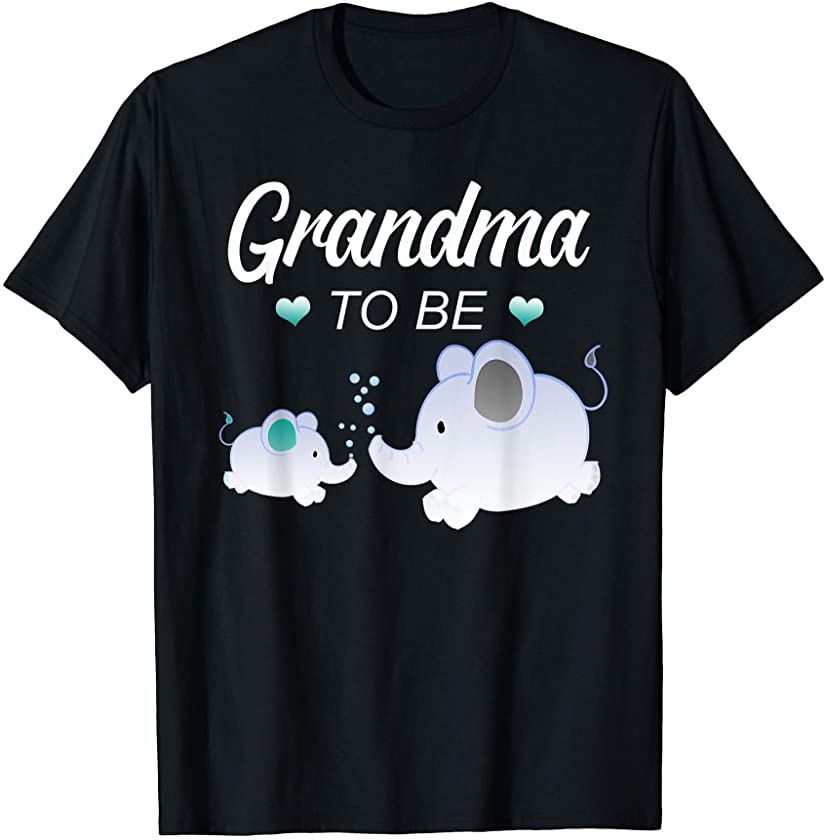 Grandma To Be Elephant Baby Shower For Boy T-Shirt