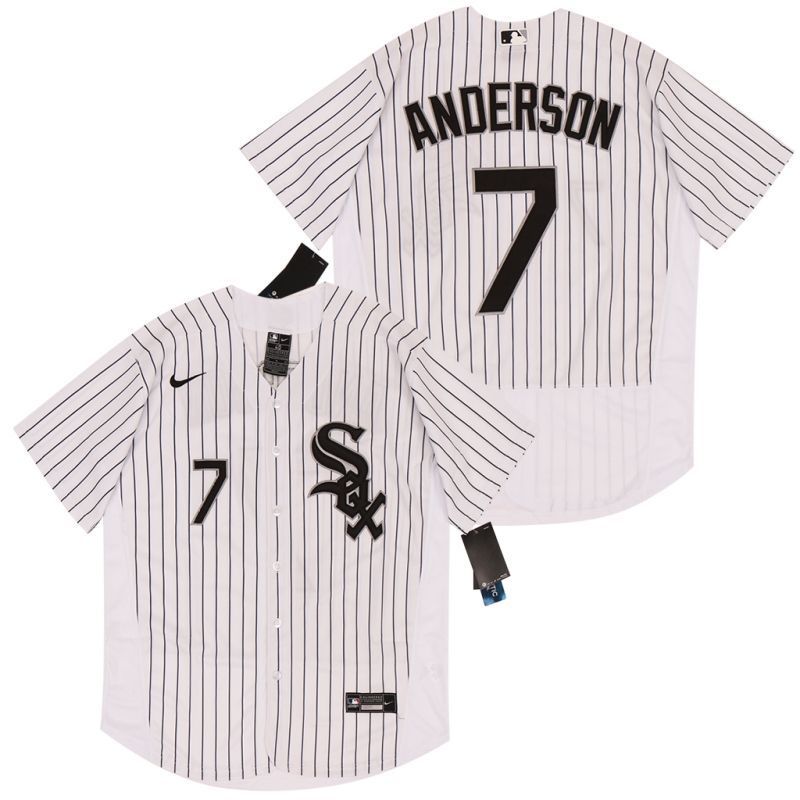 Chicago White Sox Tim Anderson #7 2020 MLB White Jersey